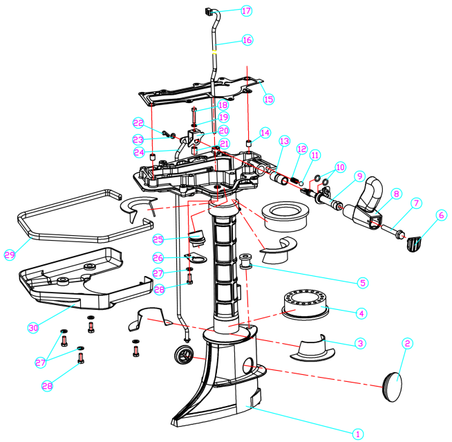 Upper casing