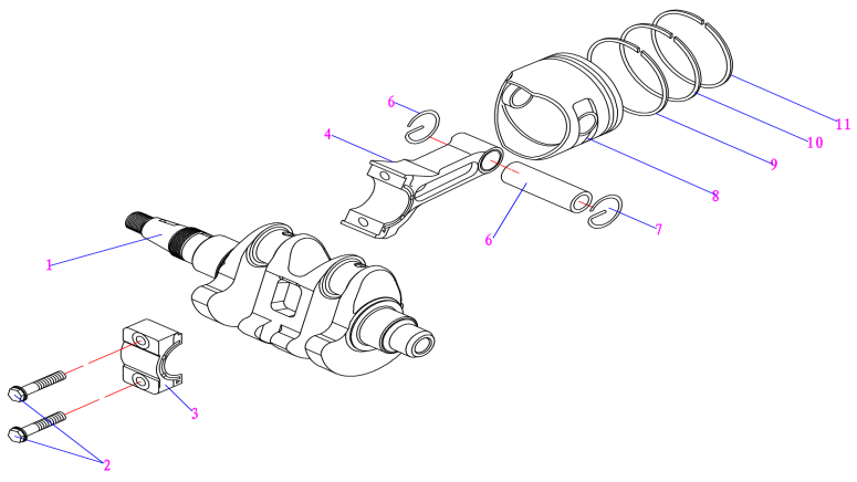 Crankshaft Piston