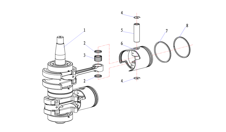 Crankshaft piston