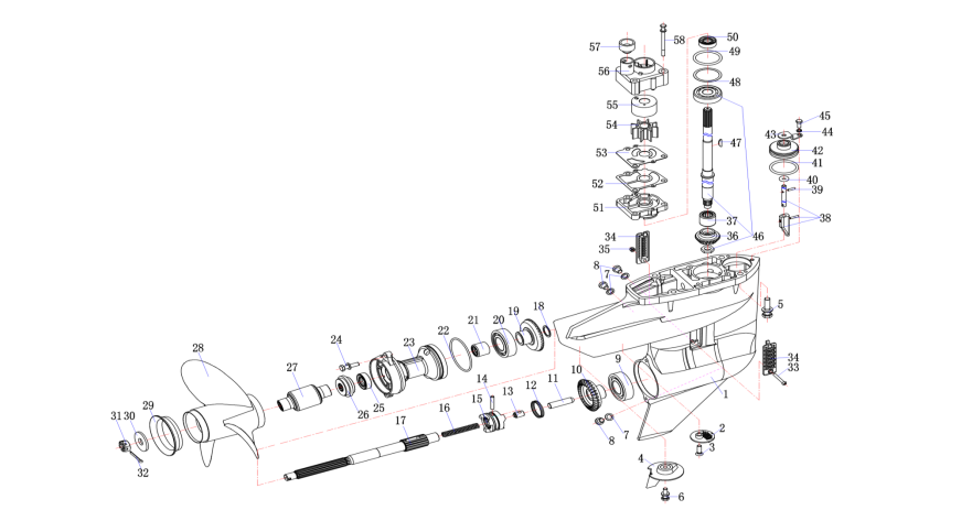 Lower casing