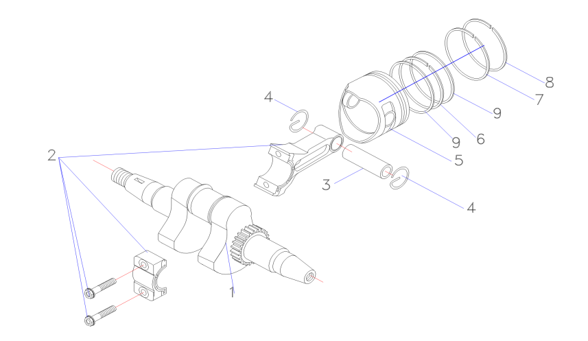 Crankshaft Piston